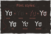Yo-ho-ho. Vintage layered font, a Font by Fractal fonts & graphics (Thumbnail 2 of 9)
