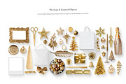 05_Golden Christmas Scene Creator, a Books & Magazine Mockup by Kzara Visual Concepts (Thumbnail 6 of 7)