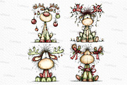 Whimsical Christmas Fluffy Reindeer, an Illustration by Craft Nest (Thumbnail 5 of 6)
