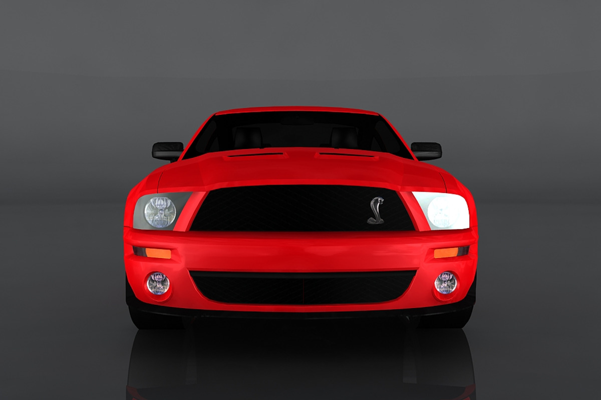 Ford Shelby GT500, a Cars & Vehicle 3D Model by valtriiu (Photo 2 of 12)