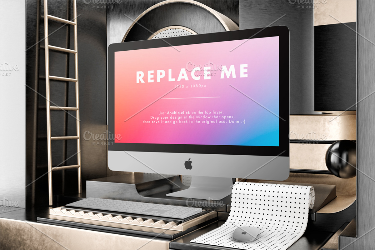 iMac Creative Mockups Set, a Mac Mockup by As Good As Possible (Photo 6 of 16)