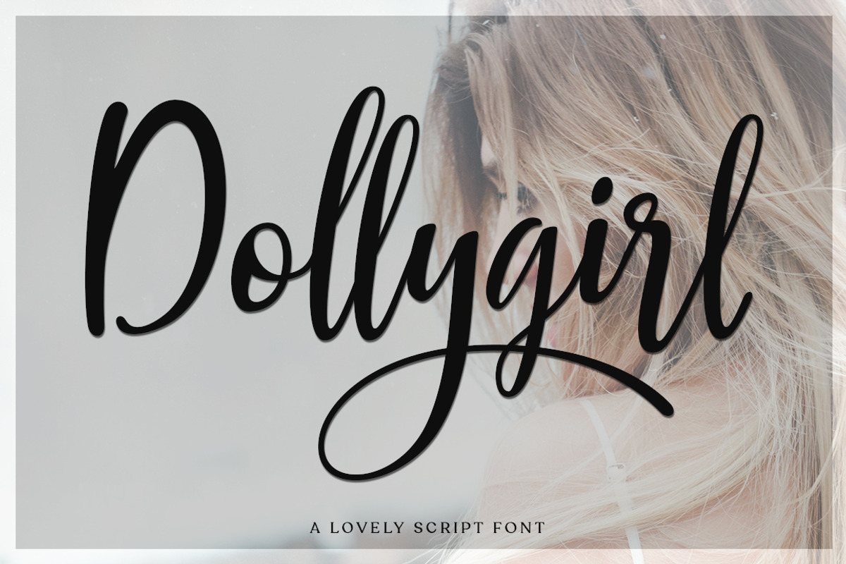 Dollygirl Script, a Script Font by Zane Studio (Photo 1 of 8)