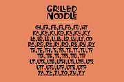 Grilled Noodle - Cute Display Font, a Handwritten Font by Airotype (Thumbnail 10 of 11)