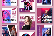 Fashion Neon Social Media Post, a Social Media Template by ContestDesign (Thumbnail 1 of 5)