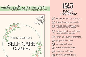 Self Care Journal Printable PDF