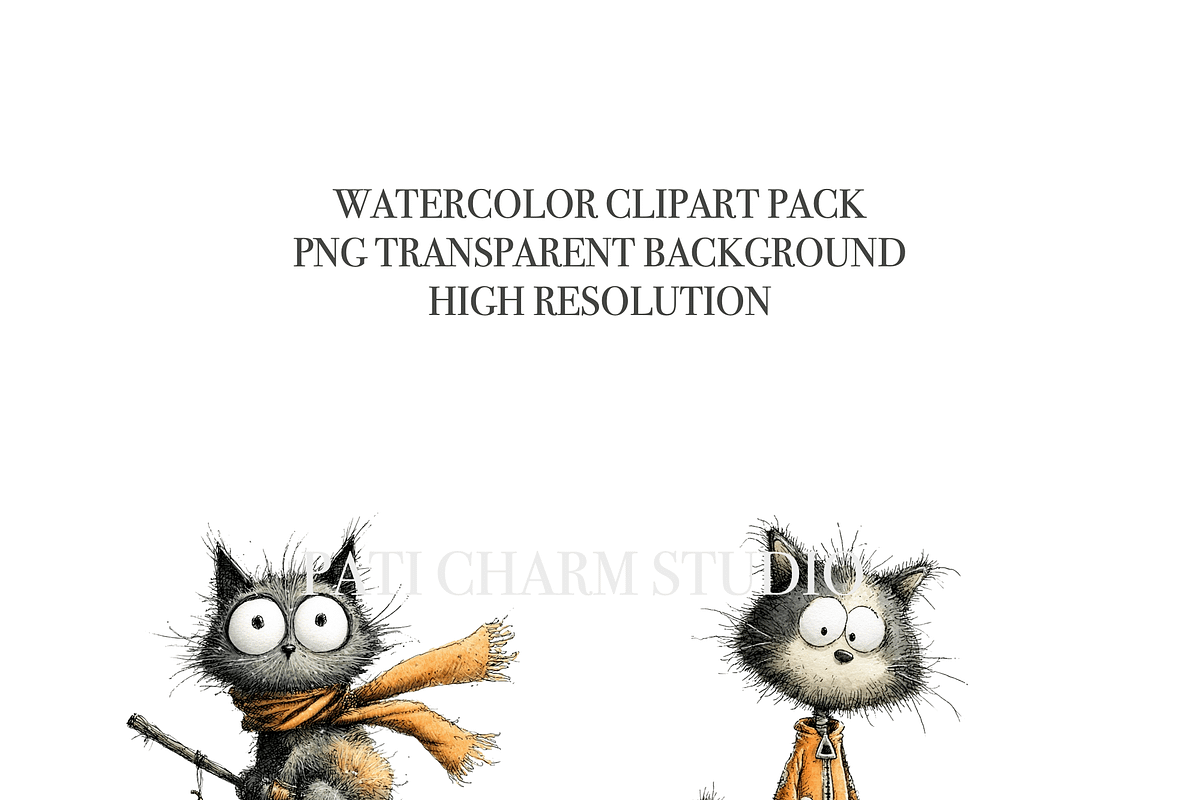 14 Quirky Cat, an Animal Illustration by Pati Charm Studio (Photo 5 of 8)