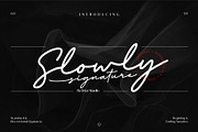 Slowly Signature, a Script Font by Drizy (Thumbnail 1 of 8)