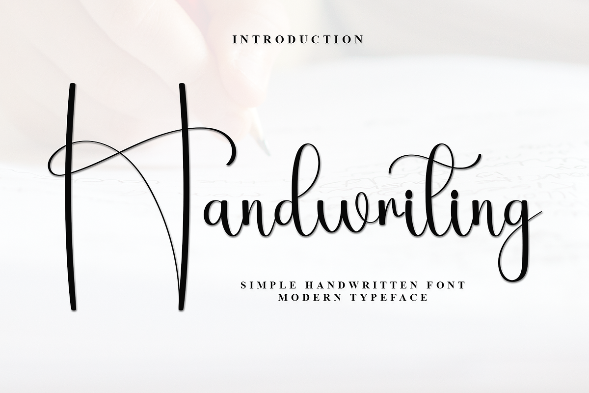 Handwriting, a Script Font by InermediaSTUDIO (Photo 1 of 7)