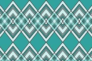 Teal Blue Decor Modern Argyle Seamle, a Pattern Graphic by Sharon Schwalbe