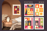 Geometric Retro Fruit Poster creator, an Object Graphic by Sofico (Thumbnail 7 of 18)