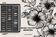 Procreate Basic Tattoo Brushes, a Brush Add-On by Spasibenko Art (Thumbnail 3 of 7)