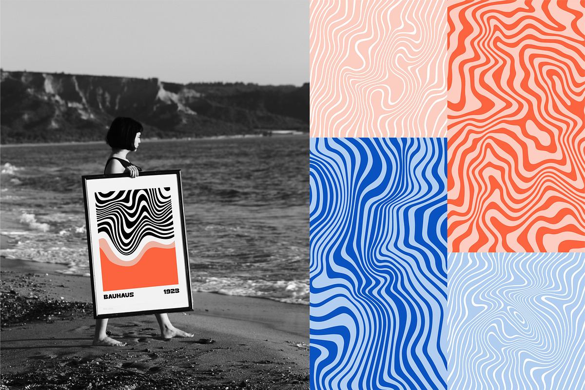 Distorted Lines Patterns, a Pattern Graphic by Briddy (Photo 4 of 8)