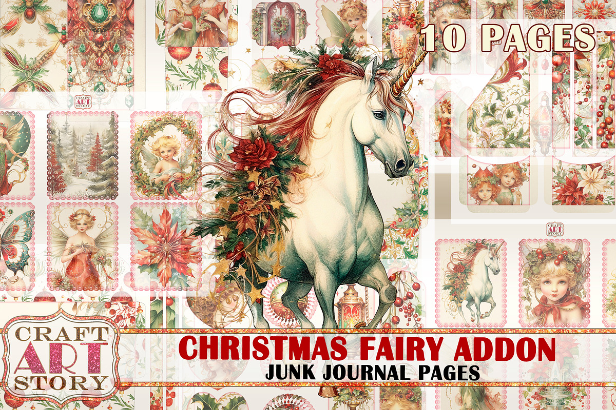 Christmas fairy ADDON, an Animal Illustration by CraftArtStory (Photo 1 of 4)