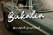 Bukalia Beautyfull Script Font, a Script Font by Ronny Studio (Thumbnail 1 of 9)