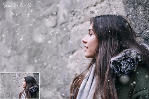 50 Snow Photo Overlays