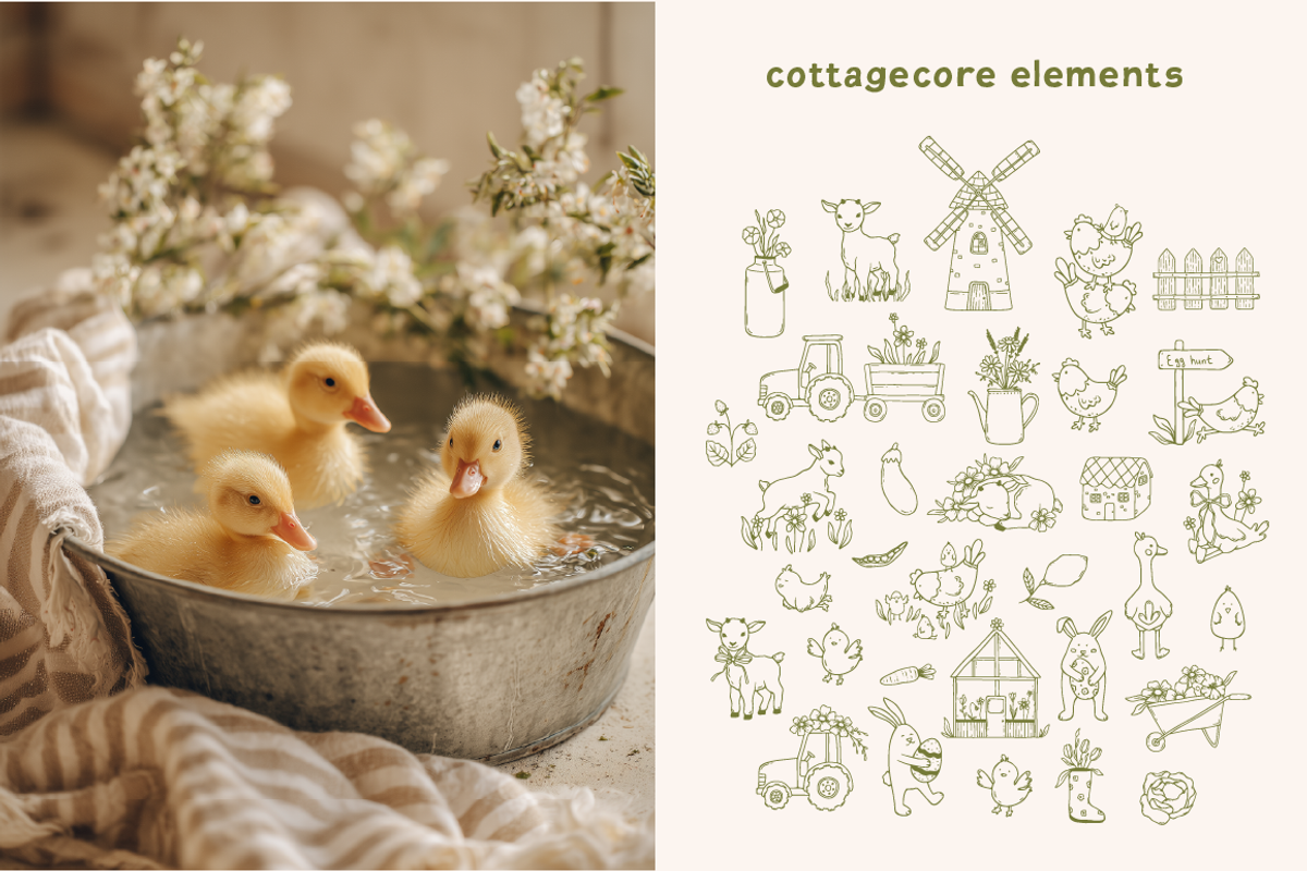 Whimsy Spring & Easter Doodle Set, a Seasonal Illustration by soboleva alya (Photo 5 of 15)