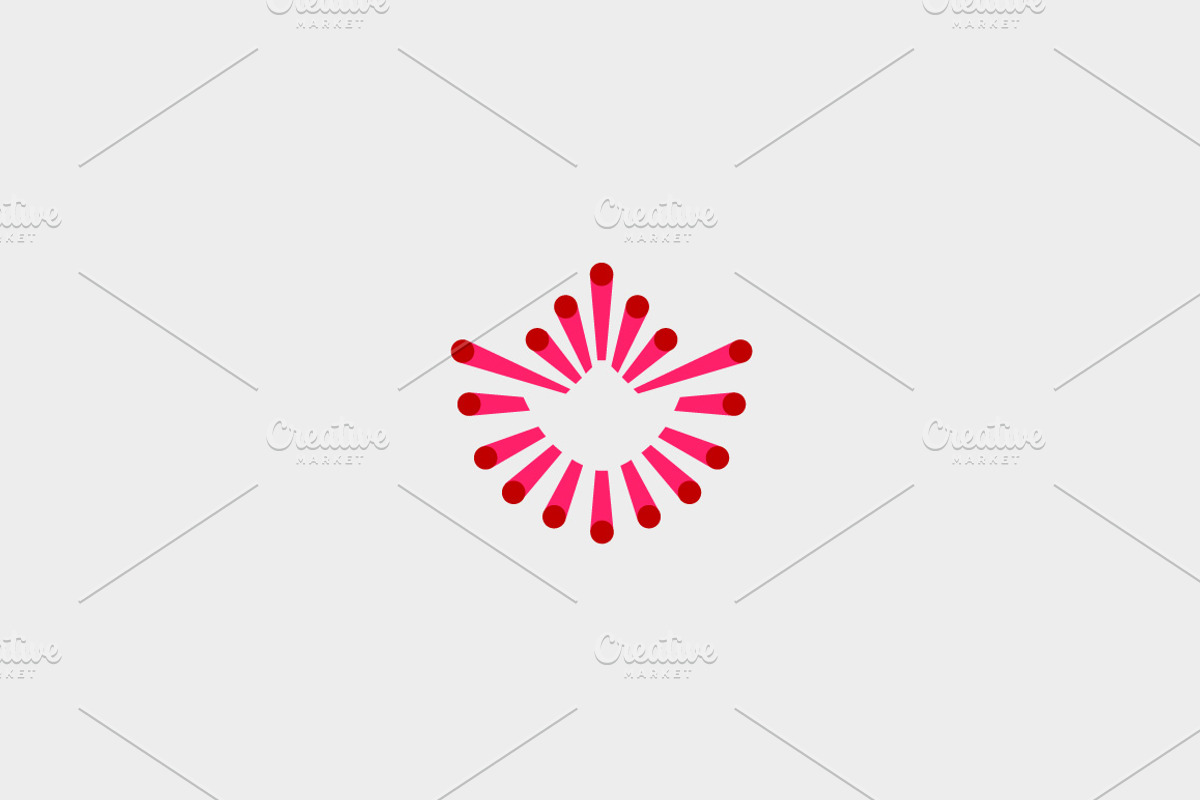 Abstract gold fiber flower logotype. Linear premium icon vector logo ...