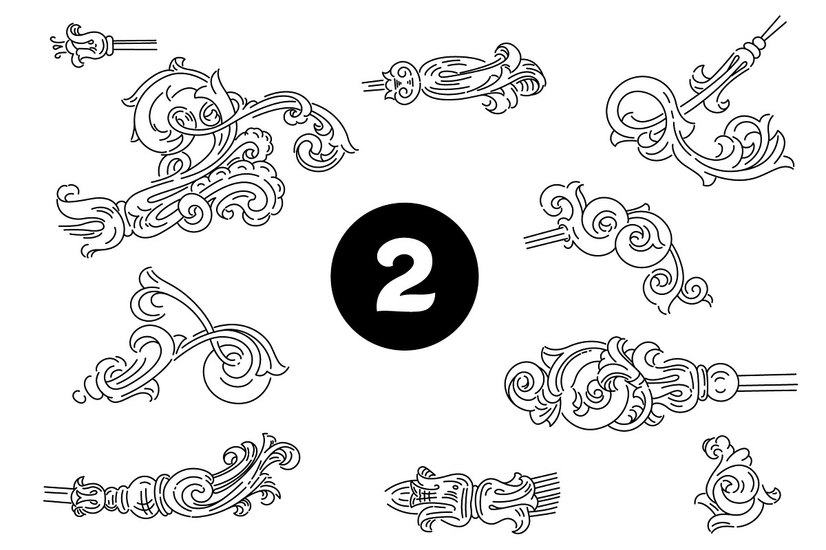 Vintage frames and elements. Big set, a Pattern Graphic by ZotovShop (Photo 3 of 12)