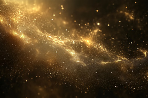 A stunning cosmic scene featuring a swirling galaxy filled with golden stars an, a Photo by Textures & Backgrounds