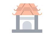 Pavilion Flat Icon, a Duotone Icon by Pexelpy (Thumbnail 1 of 2)