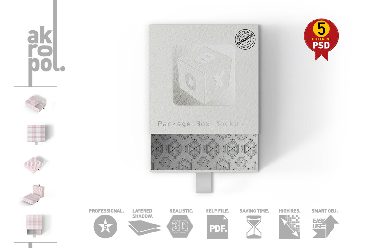 squarebox Mock Up, a Cups & Container Mockup by akropol (Photo 4 of 15)