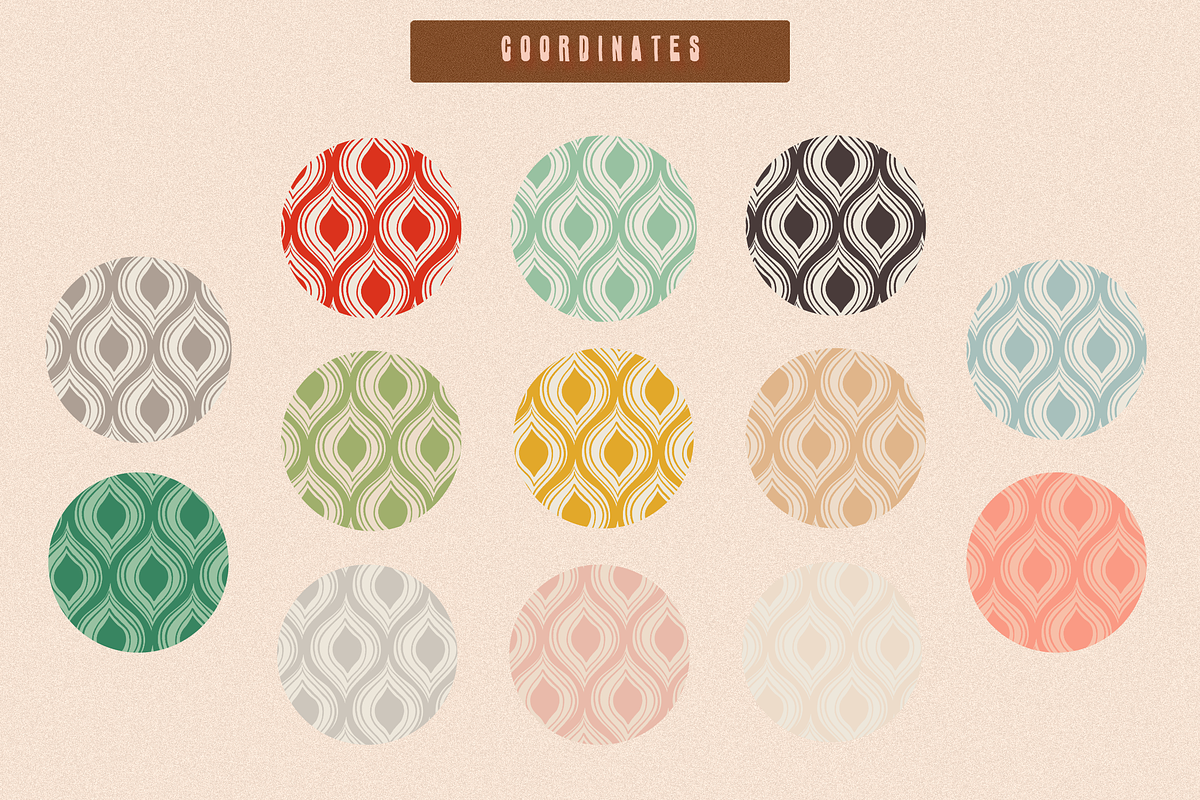 70s RETRO FLORAL PATTERN SET, a Pattern Graphic by Lauren Lesley Studio (Photo 15 of 16)
