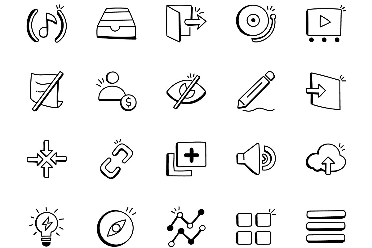 Media Controls Icons, an Outline Icon by Brickclay (Photo 11 of 11)