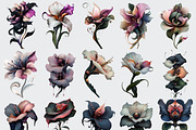 Fantasy Flowers Clipart Bundle, a Decorative Illustration by Fusion Dream (Thumbnail 2 of 10)