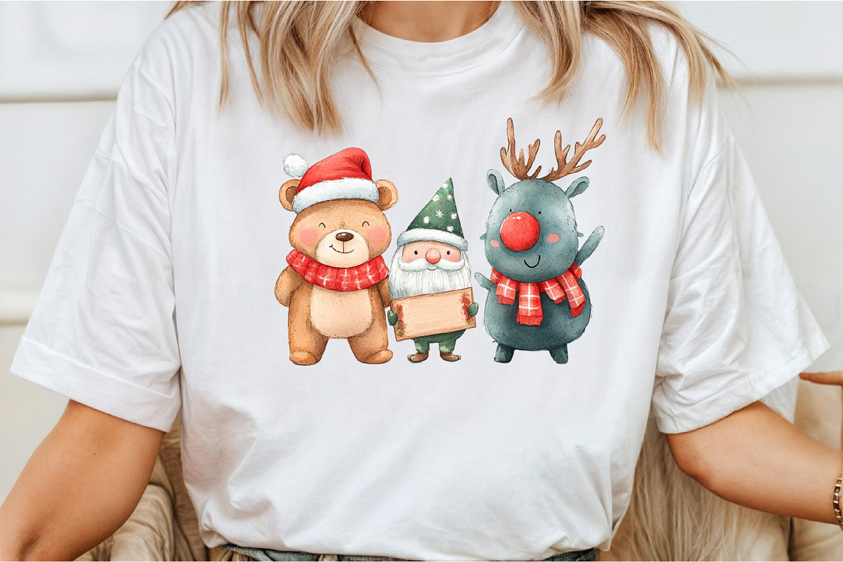 Watercolor Happy Characters PNG, an Illustration by DreamCafeArt (Photo 3 of 6)