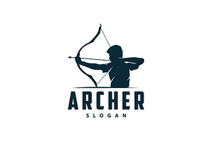 Archer Logo Vector Silhouette