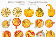 Tea and Cinnamon Collection, a Seasonal Illustration by GVGraphics (Thumbnail 3 of 15)