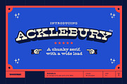 Acklebury, a Slab Serif Font by Wondermake (Thumbnail 1 of 13)
