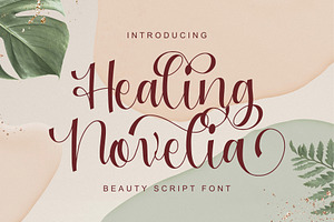 Healing Novelia - Handlettering Font