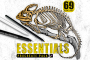 Procreate Essential Brush Set, a Brush Add-On by Nuclear Brushes (Thumbnail 1 of 10)