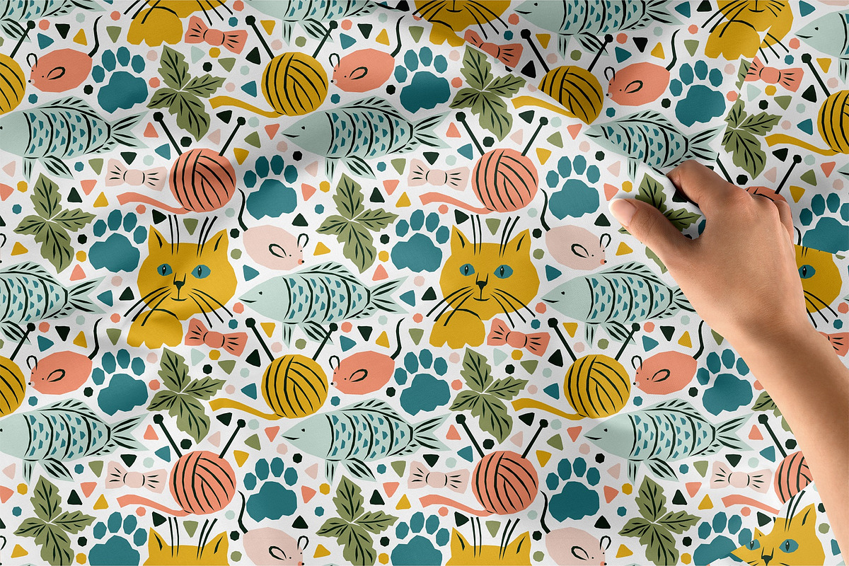 Cats Life Pattern Collection, a Pattern Graphic by MarynArts (Photo 6 of 6)