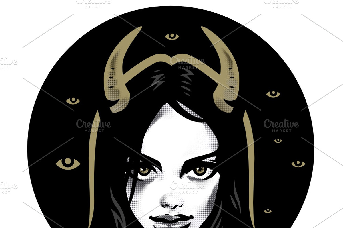 Collection of women's portraits, a Person Illustration by Masterlevsha (Photo 2 of 4)