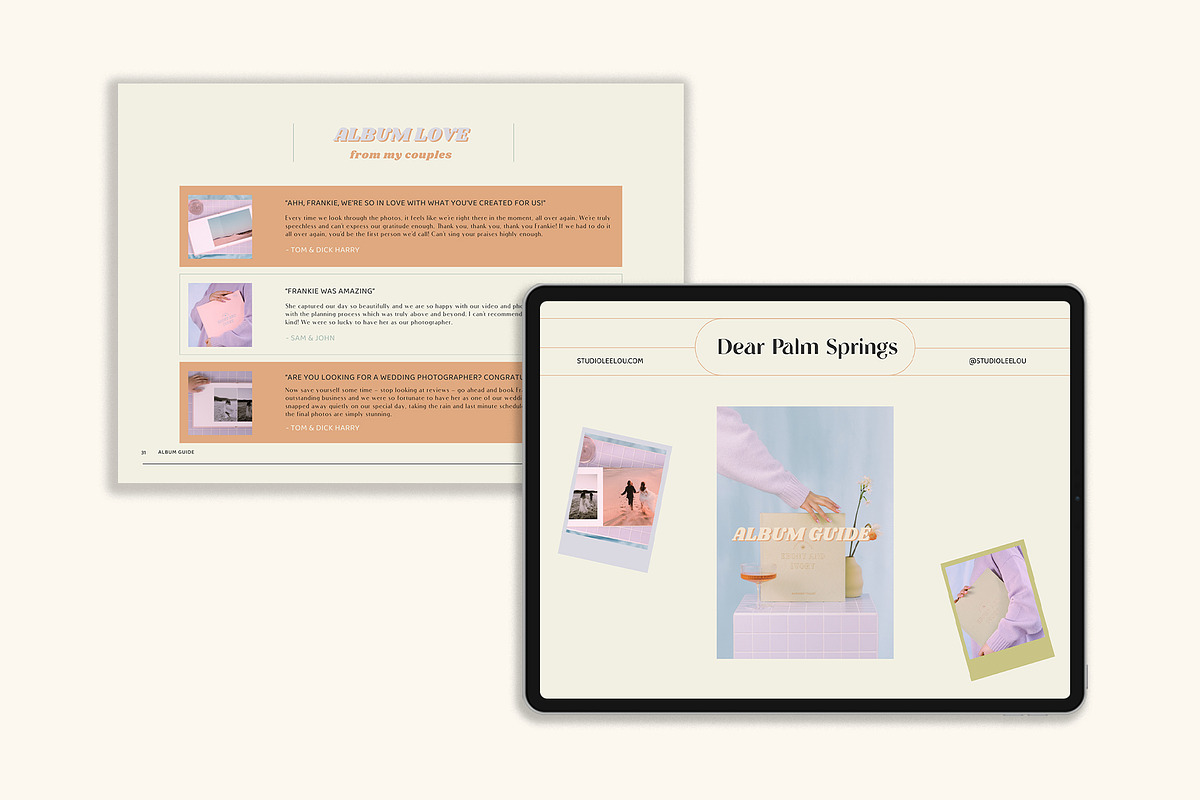 Retro | Album Guide PDF, a Templates & Theme by Studio Leelou (Photo 6 of 10)