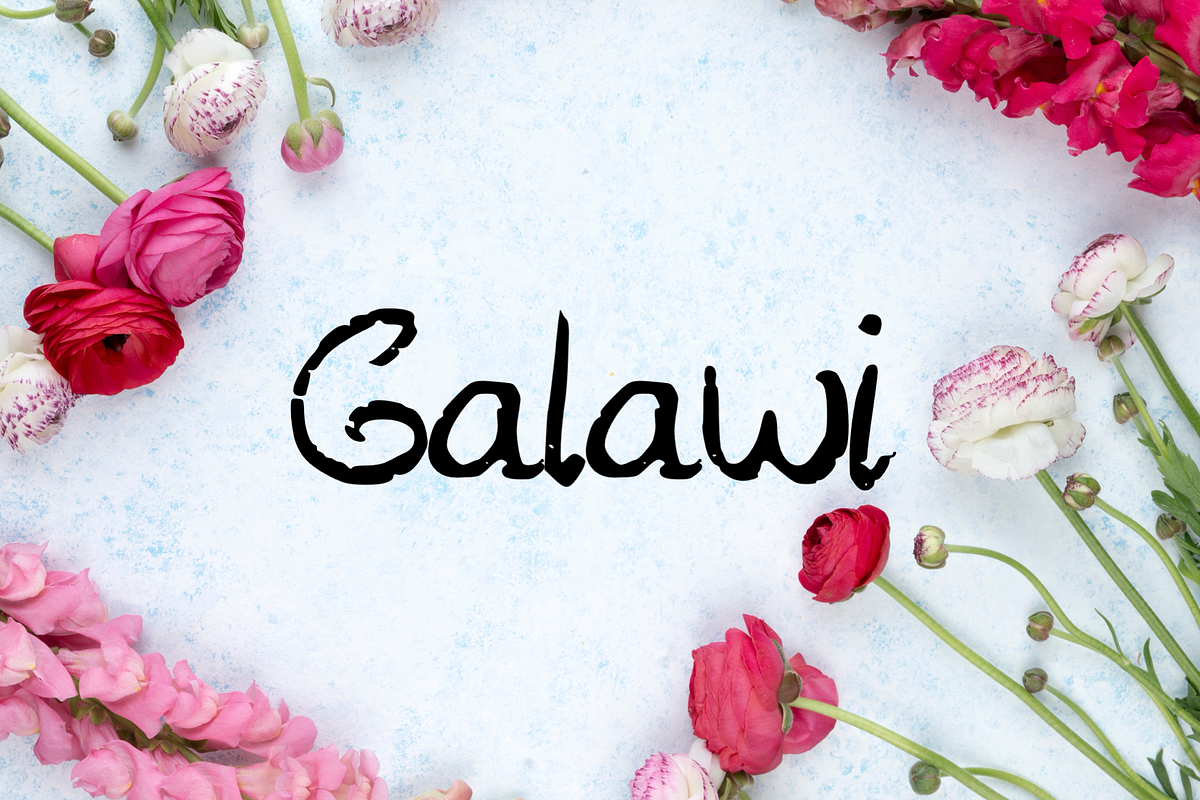 Galawi - Handwritten Script Font