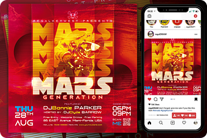 Night Club Flyer, a Flyer Template by regalDRAW