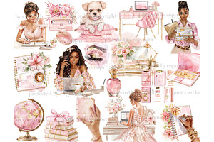 Glam Planner Clipart