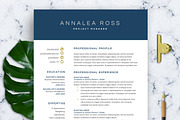 Modern Resume Template for Word, a Resume Template by SharpResumeFoundry (Thumbnail 1 of 7)