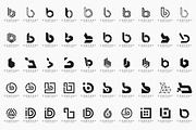 set of letter B logo design vector, a Branding & Logo Template by BARONSTD (Thumbnail 2 of 4)
