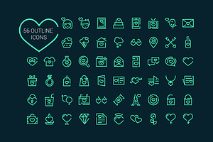 56 Love Icons