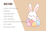 Happy Easter Clip Art. Sticker, PNG, an Object Illustration by KENO Mascots (Thumbnail 8 of 8)