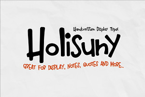 Holisuny - Handwritten Type