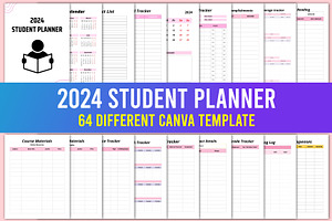 2024 Student Planner Canva Template