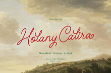 Holany Calira | Monoline Script