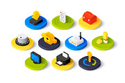 Isometric icons - Computer Elements, an Icon by sidmaydesign (Thumbnail 3 of 3)