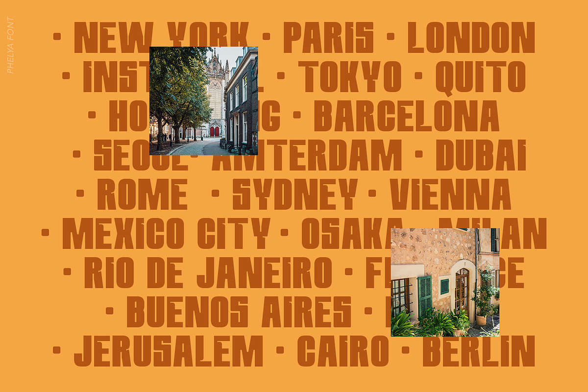 Phelya Display Font, a Font by madeDeduk (Photo 7 of 10)
