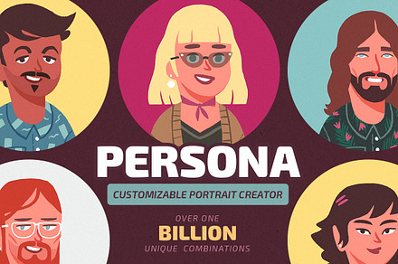 PERSONA Portrait Creator, a Work Illustration by Darumo Shop